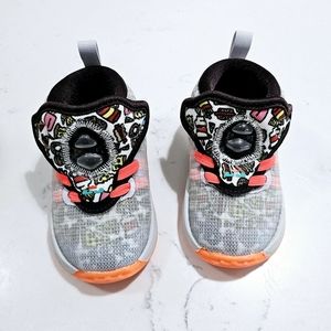 Nike LeBron 19 Grey Fog Roma Green Total Organge Toddler Sneakers